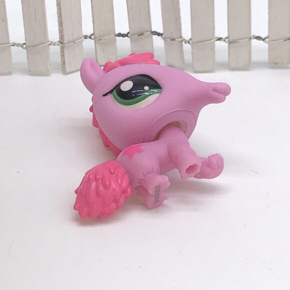 Hasbro Littlest Pet Shop #15 Anteater Pink Stars Green Dot Eyes G7 LPS - Picture 4 of 4